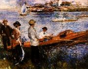 Pierre Renoir Oarsmen at Chatou oil